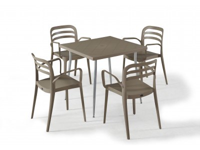 Градински комплект ASPENDOS set 4 (пясъчно бежово)